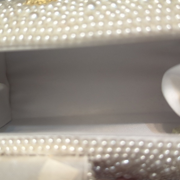 Vintage INGE Christopher Pearl Beaded Embellished Crossbody Evening Bag - Picture 11 of 13